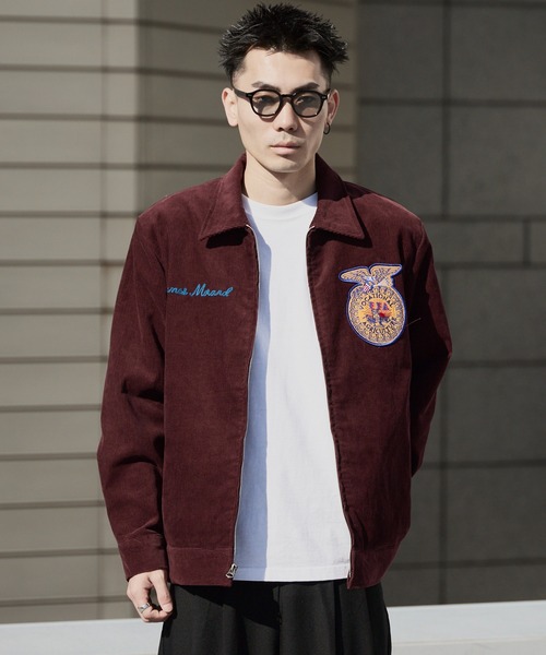 セール】HOUSTON / ヒューストン CORDUROY EMBROIDERY FFA JACKET FFA
