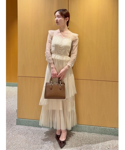 Sustainableティアードチュールドレス（ドレス）｜SNIDEL（スナイデル