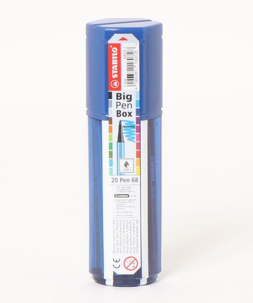 ペン 68 20色セット ビッグポイントボックス 水性ペン 水性インク 1mm