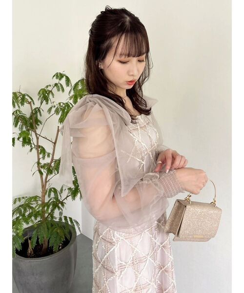 dazzlin（ダズリン）の「レースリボンオフショルドレス（ドレス）」 - WEAR