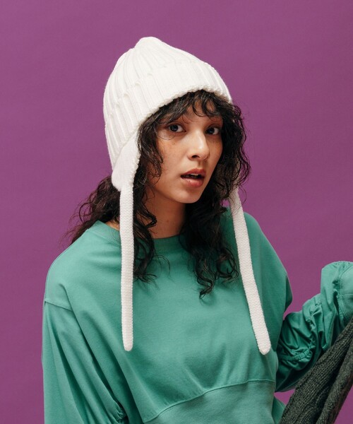 CITEN（シテン）の「＜CITEN＞フライトリブ ニットキャップ（ニット