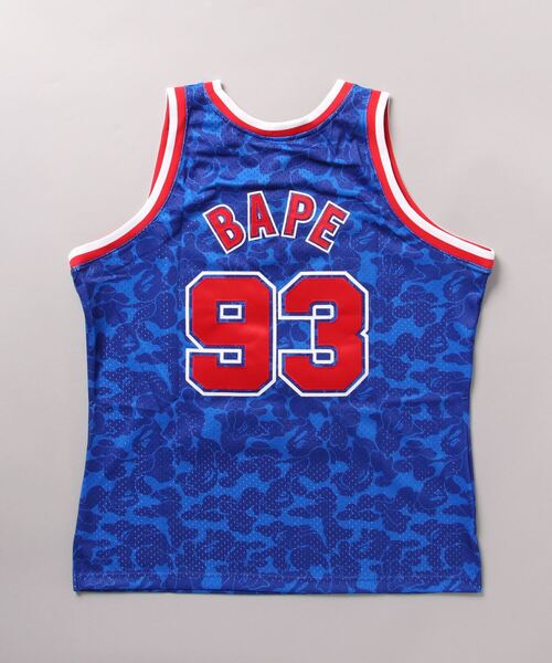 A BATHING APE タンクトップ 迷彩 カモ柄 S ブルー系 A・BATHING APE