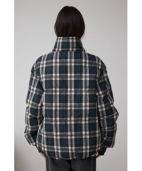 セール】B-HEAT フード付き中綿チェックジャケット（ブルゾン）｜AZUL