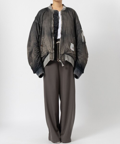 MIHARA YASUHIRO/ミハラヤスヒロ】C/R SATIN MA-1/サテンMA-1/ブルゾン
