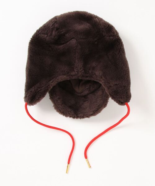 mini rodini / ファー 耳付きキャップ