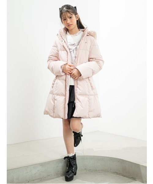 メゾピアノジュニア バイカラーセーラーコート 150