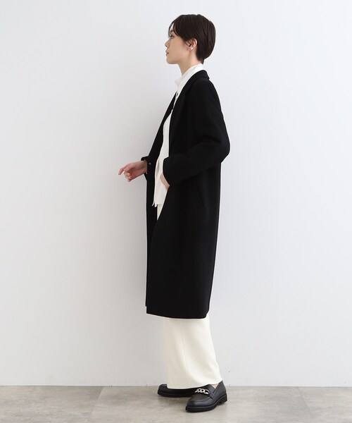 セール】【定番人気！/名品コート/日本製】ウール100%チェスターコート