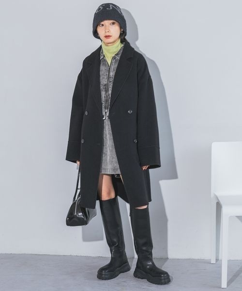 JEANASIS（ジーナシス）の「Wチェスターウールリバーミドルコート