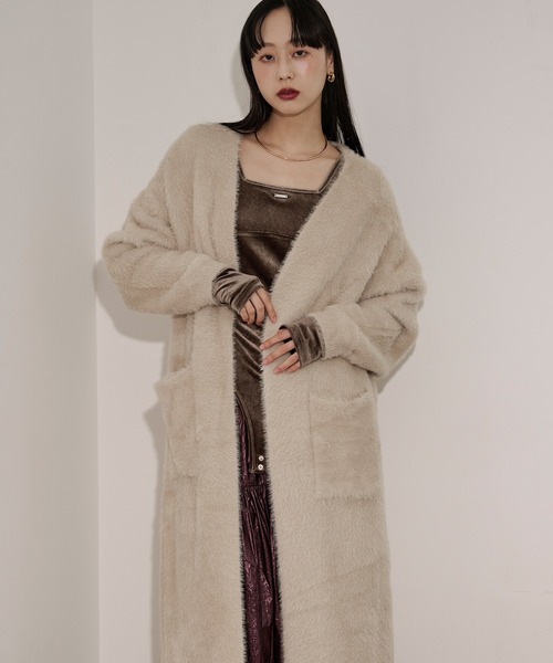 shaggy gown シャギーロングカーディガン（カーディガン/ボレロ