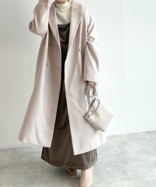 みい】robélite & CO. ベージュ チェスターコート ウール CLASSY.1月号