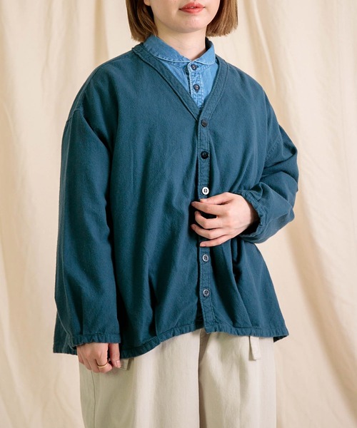 Brocante / ブロカント] 20sフランネル カルディガンシャツ | Domingo