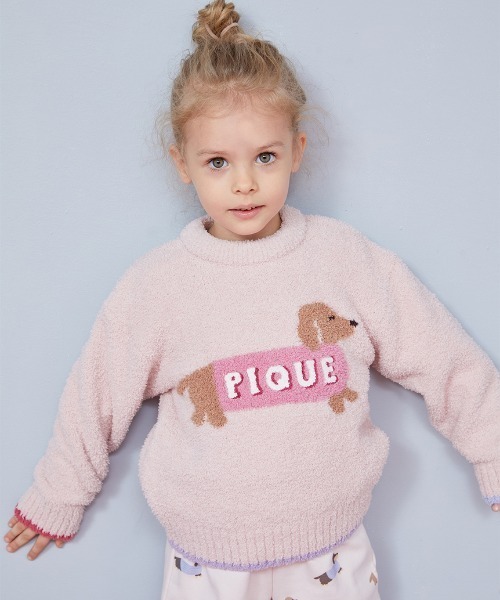 セール】【KIDS】ベビモコダックスフンドジャガードプルオーバー