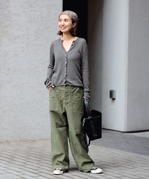 ≪追加≫ミリタリースラブバックサテンベイカーパンツ 2（カーゴパンツ