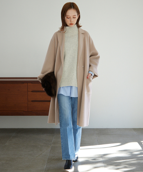 SLOBE IENA（スローブイエナ）の「HAMILTONダブルフェイスウールロング