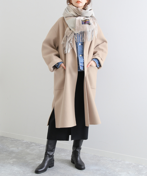 SLOBE IENA（スローブイエナ）の「HAMILTONダブルフェイスウールロング