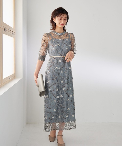 アンティーク刺繍レースワンピースドレス（ドレス）｜Dorry Doll