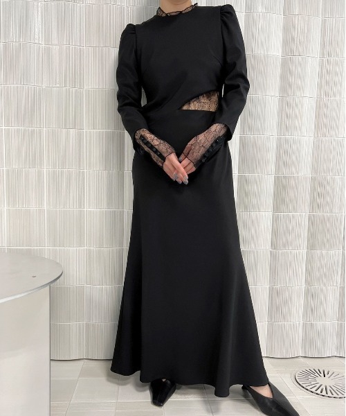 Ameri（アメリ）の「HOLE SPANGLE LACE DRESS（ドレス）」 - WEAR