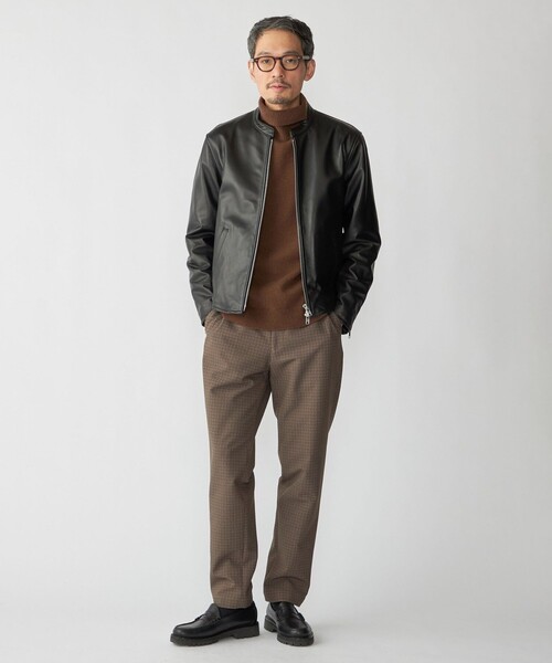 SHIPS: ラムレザー シングル ライダース ジャケット 25FW（ライダース