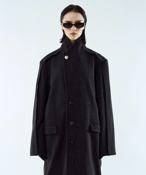 Outseam line long coat / アウトシームラインロングコート