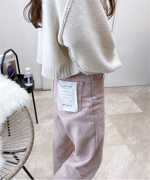 在庫限り》フラッシャー付オリジナルストレートデニム（デニムパンツ