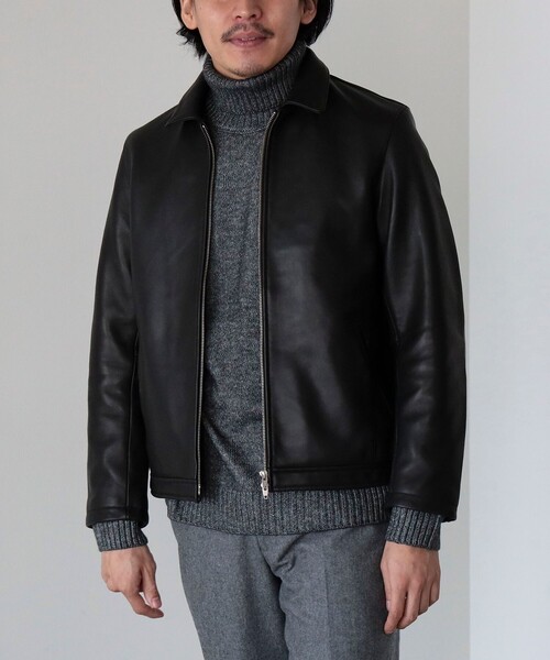 BEAMS HEART シングルライダースジャケット XL ブラック J58 BEAMS