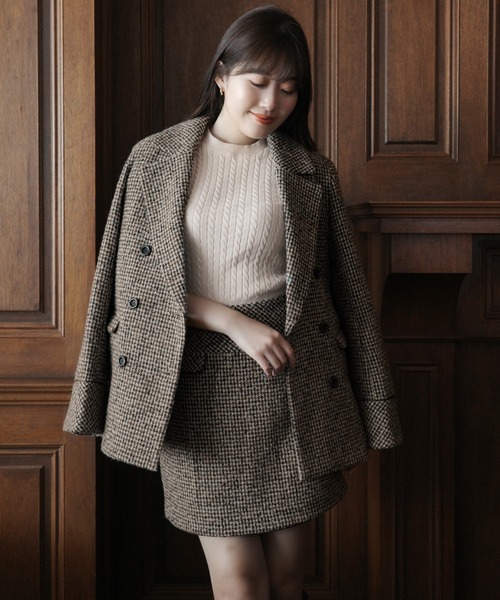 Hemingway Check Tweed Jacket（テーラードジャケット）｜Her lip to