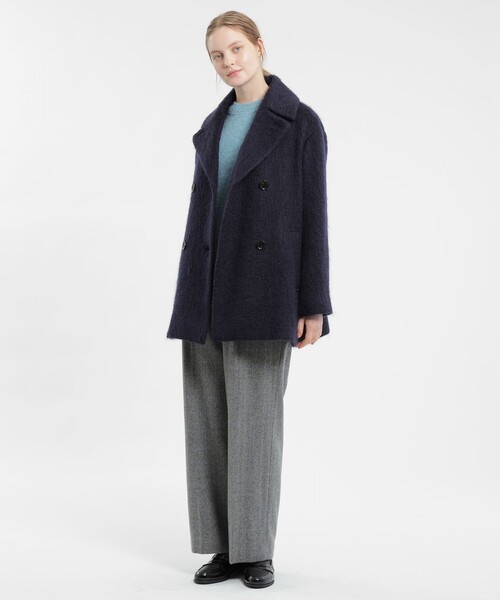 マッキントッシュ モヘアジャギーコート36