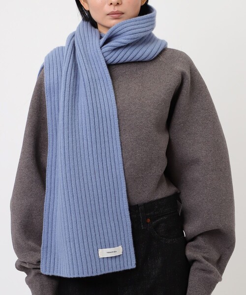 TODAYFUL/トゥデイフル】Rib Knit Muffler/リブニットマフラー