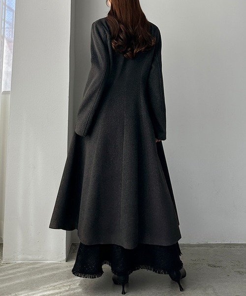 セール】ウエストシェイプフレアチェスターコート（チェスターコート