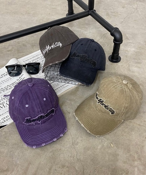 セール】ピグメントロゴ刺繍キャップ（キャップ）｜rire（リル）の