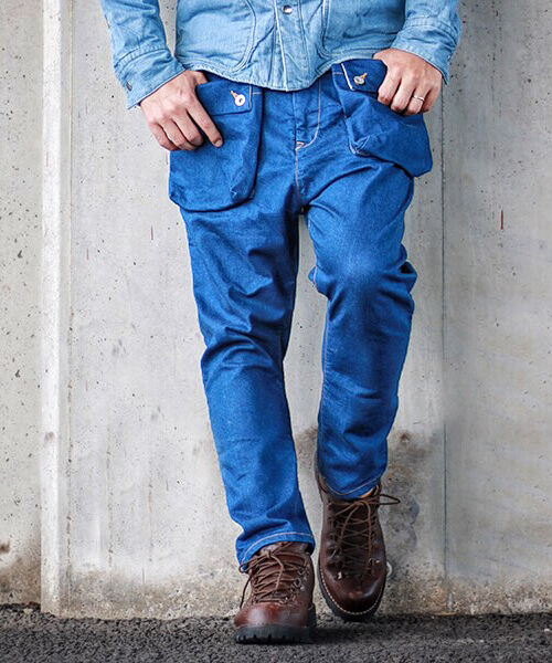 ネイタルデザイン】G55 サルエルフラップデニム/ G55 Sarouel Flap