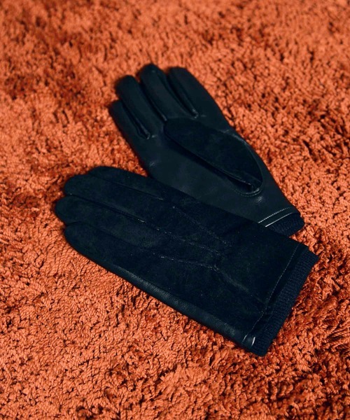 UNISEX》Pig Suede x Goat Leather Gloves/ピッグスエード×ゴート