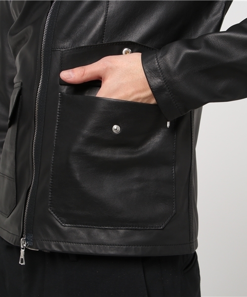 Pretty Green（プリティーグリーン）の「RANDALL ジップアップ レザー