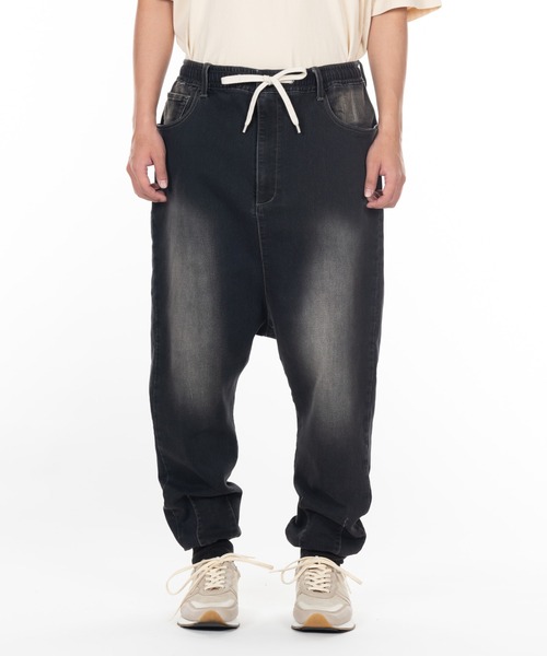 Knit Sarrouel Denim / ニットサルエルデニム（デニムパンツ）｜glamb