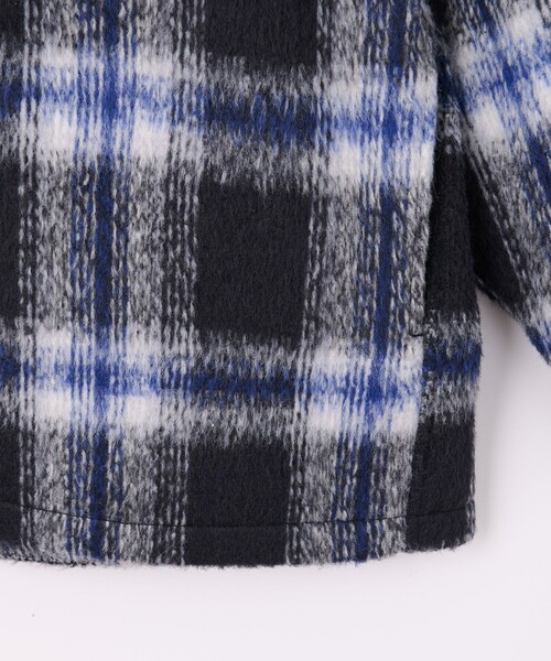 未使用モンキータイム オンブレチェック フリースメルトンCPO シャツ