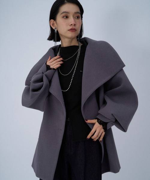 セール】ウーリーテック2WAYミドルコート(HARE)（チェスターコート