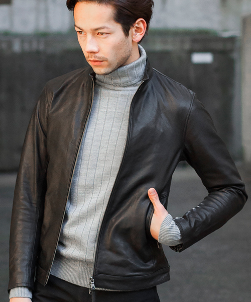 UNITED ARROWS】レザージャケットシングル