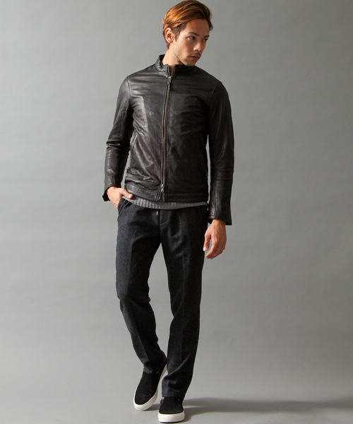 ユナイテッドアローズ やぎ革 ゴート レザージャケット 裏地