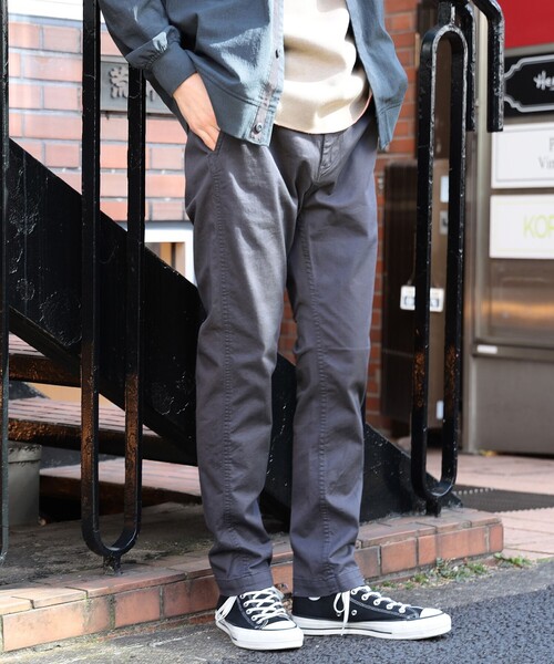 ビームスストレッチテーパードチノ ブラックMサイズ BEAMS（ビームス