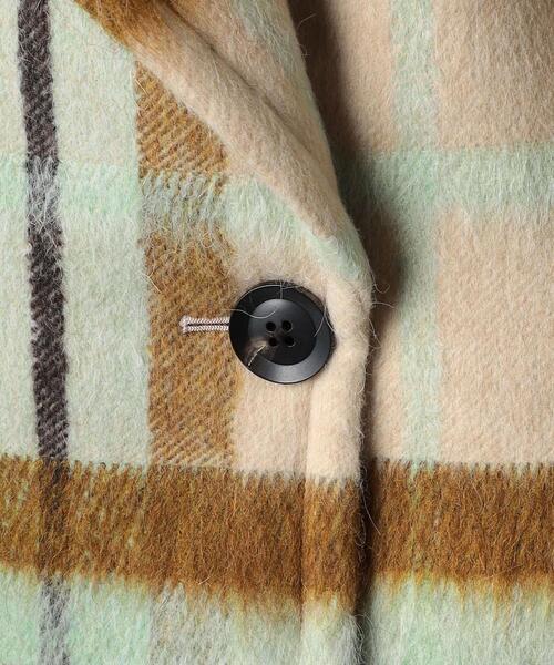 ユナイテッドアローズ シャギーチェックショートコート UNITED ARROWS