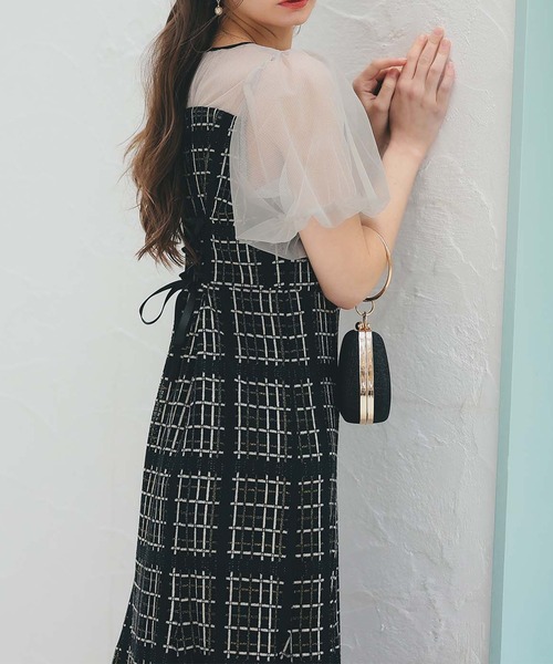 Dorry Doll（ドリードール）の「ビスチェ風ツイードマーメイドドレス