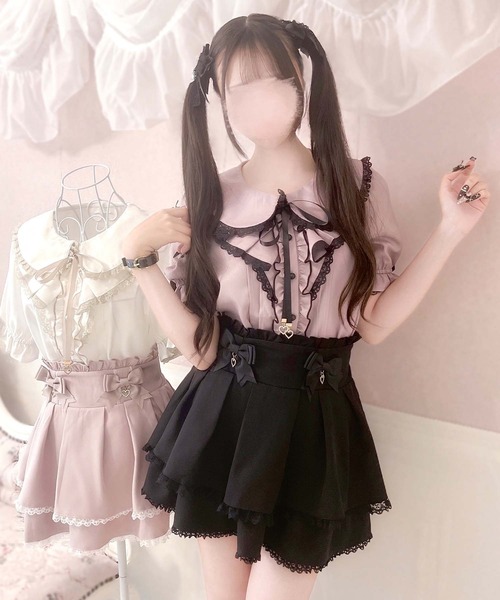 もえにゃちゃんコラボ】二段フリルリボンスカパン（スカート）｜MA*RS