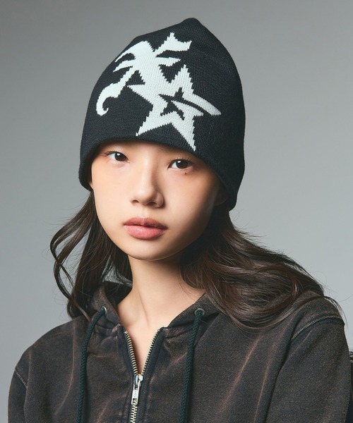 セール】XG STAR LOGO JACQUARD BEANIE（ニットキャップ/ビーニー）｜X