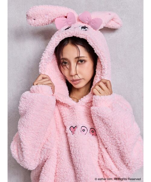 GYDA（ジェイダ）の「Esther Bunny×GYDA BIG ボアパーカー（パーカー