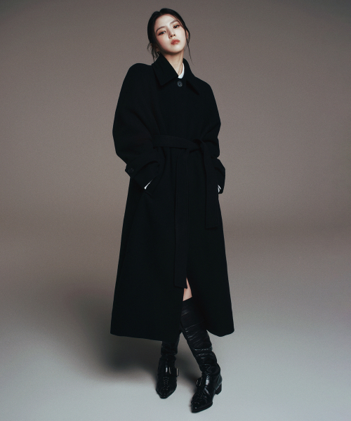 バーバリー ロングコート カシミヤ ウール バルマカンコート