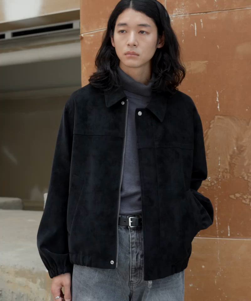 FAUX SUEDE ZIP BLOUSON（ブルゾン）｜WYM LIDNM（ウィム バイ リドム