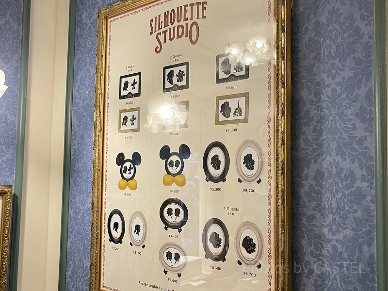 シルエットスタジオ】ディズニーの切り絵専門店の値段、場所、待ち時間