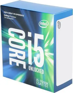 Intel Core i5 7th Gen - Core i5-7600 Kaby Lake Quad-Core 3.5 GHz
