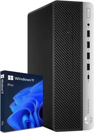 Refurbished: HP ProDesk 600 G4 SFF Windows 11 Pro High-Performance