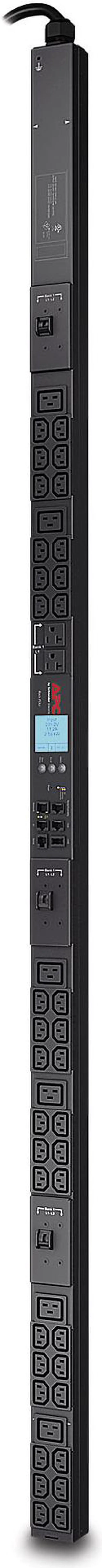 APC Rack Mount PDU, Metered 208V/30A Three-Phase PDU, (44) Outlets